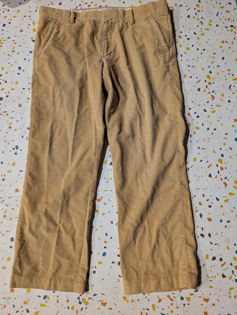 Men's LK Casual Corduroy Pants in Tan 36 X 29